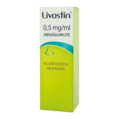 LIVOSTIN 0,5 mg/ml nenäsumute, susp 15 ml