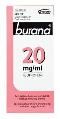 BURANA 20 mg/ml oraalisusp 200 ml