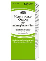MOMETASON ORION 50 mikrog/annos nenäsumute, susp 140 annosta